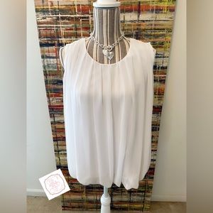 Calvin Klein Large white sleeveless top.
